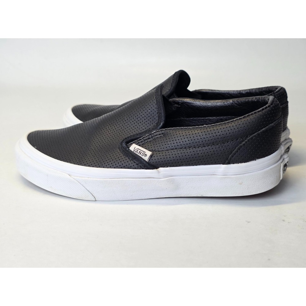 Vans Men's Sneakers Size 4.5 Women's Size 6 Black Leather Skate Classic Shoes